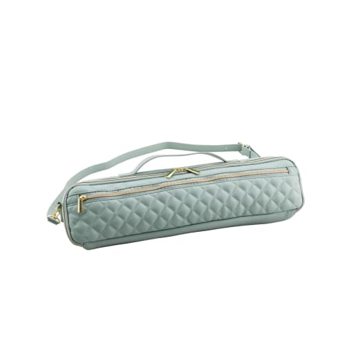 Pearl Flute X Legato Largo Collaboration Quilted Flute Case Cover Vol. 3 for C and H Foot Joints, Mint Green, LL-FLCH2#MG