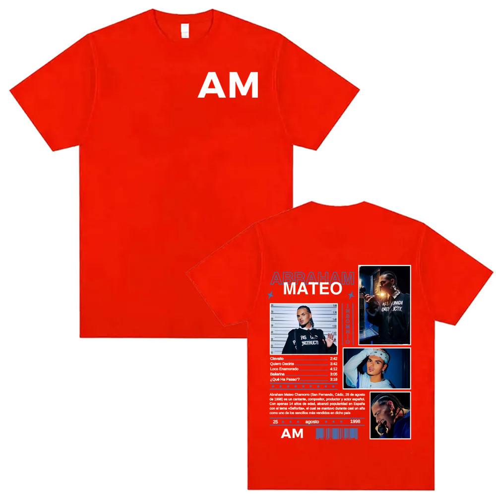 

2025 Summer Rapper Abraham Mateo Tour Graphic Tshirt Unisex Women Hip Hop High Quality Oversized 100 Pure Cotton Printed Tshirt S