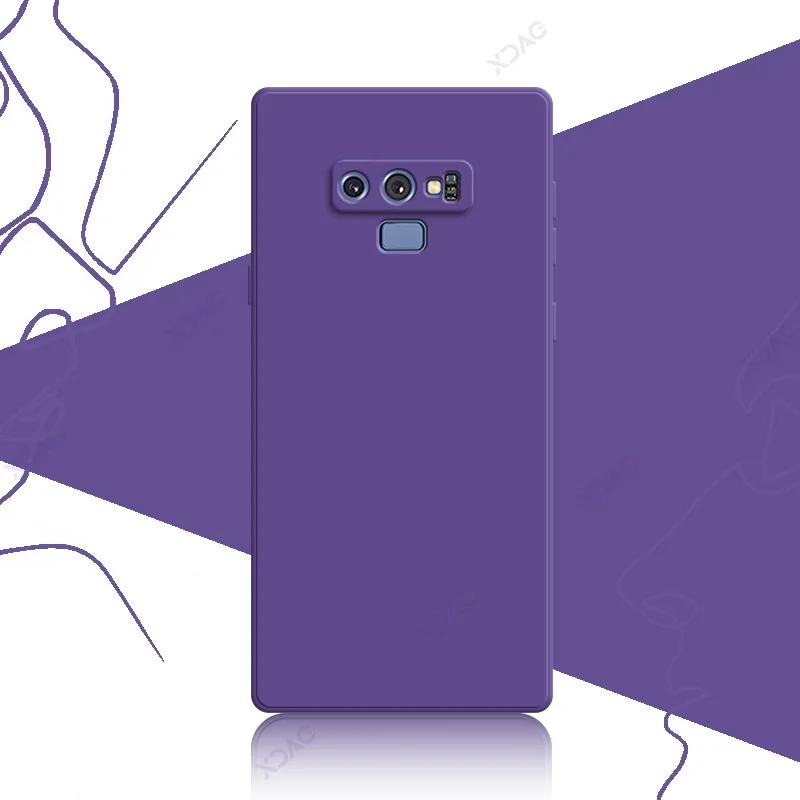 Luxury Square Liquid Silicon Cover Case for Samsung Galaxy Note 9 10 20 Plus Ultra 5G 360 Soft Phone Armor SamsungNote9