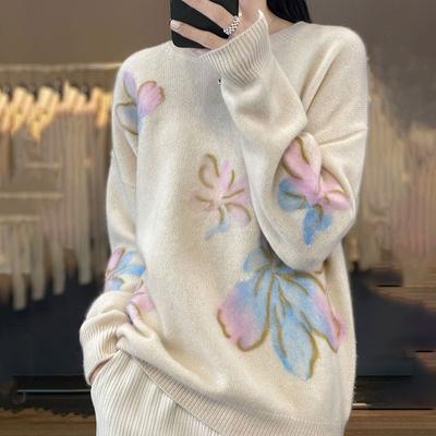 Pullover für Damen Herbst Winter Verdickter Pullover Warm Gestrickt Dehnbar Langarm Oversize Jumper Oberteile