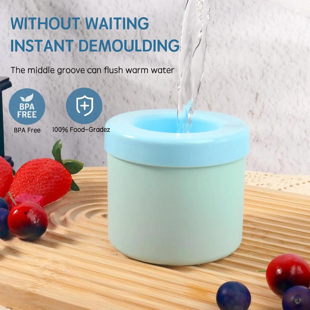 Ice Bucket Cup Mold Silicone Ice Cube Tray Food Grade Quickly Freeze Ice Cube Maker Ice Bucket Whiskey Maker Kitchen Accessorie