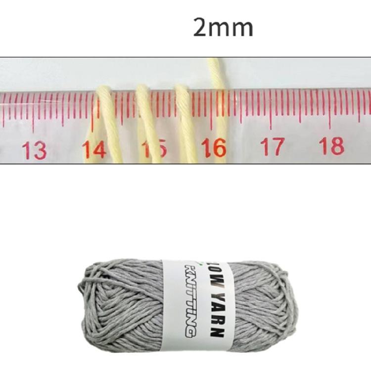 2mm Glowing Cotton Yarn for Handmade Hat Crochet Thread Supplies Knitting Yarn