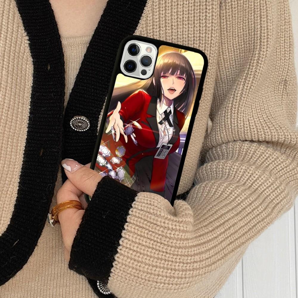 Kakegurui Phone Case Silicone PC+TPU For For iPhone 11 12 13 14 15 16 Plus Pro Max Cover