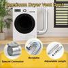 Aluminum Dryer Vent Hose Insulated Air Ducting Professional Exhaust Pipe  Ventilation