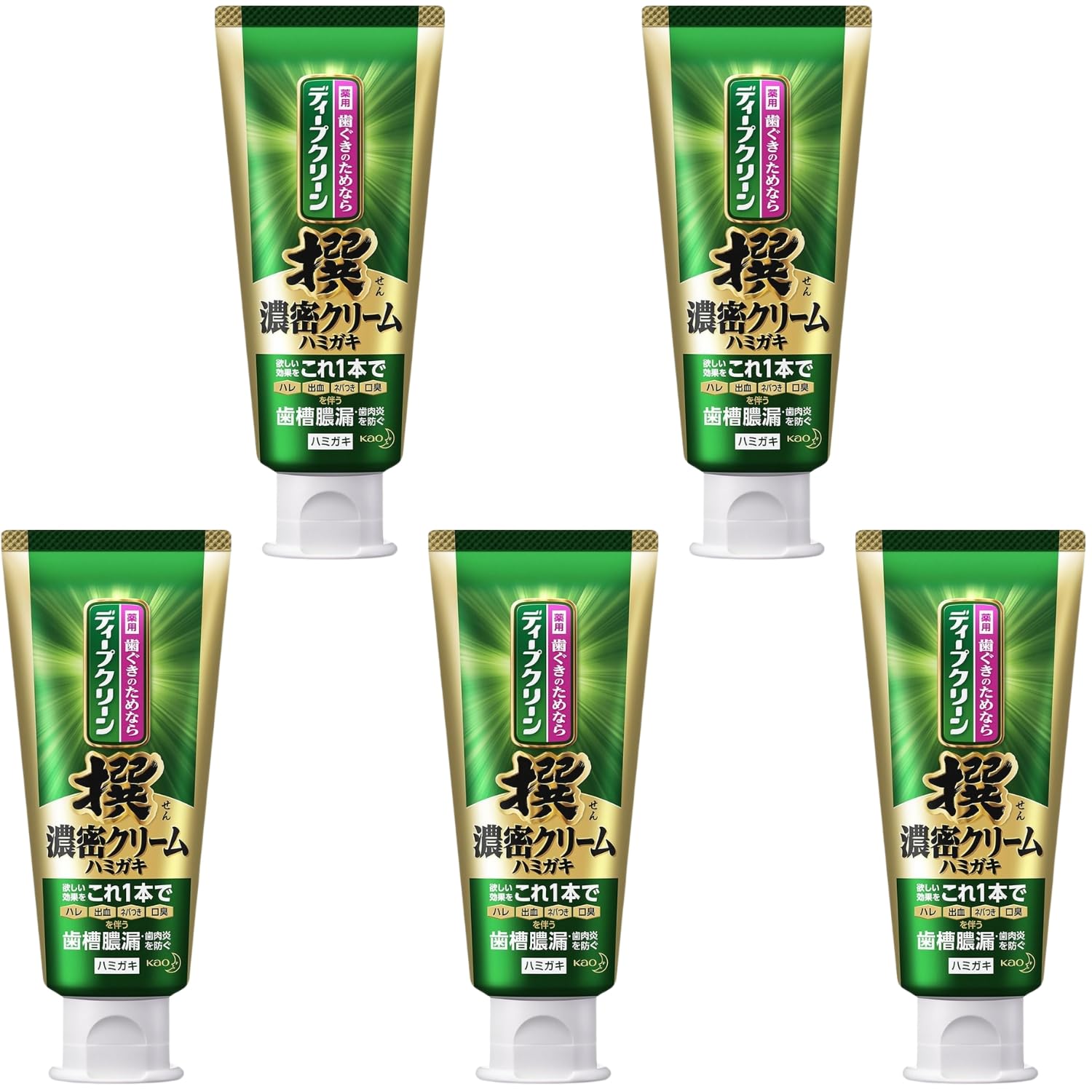 

Зубная паста Kao Deep Clean Sen Dense Cream 100 г Набор из 5 шт. 8LINK