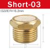 Pneumatic Exhaust Muffler Silencer 1/8 1/4 3/8 1/2 BSP Male Thread For Air Noise Brass Adjustable Long Short BSL M5
