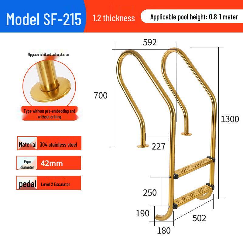 Stainless Steel Swimming Pool Ladder