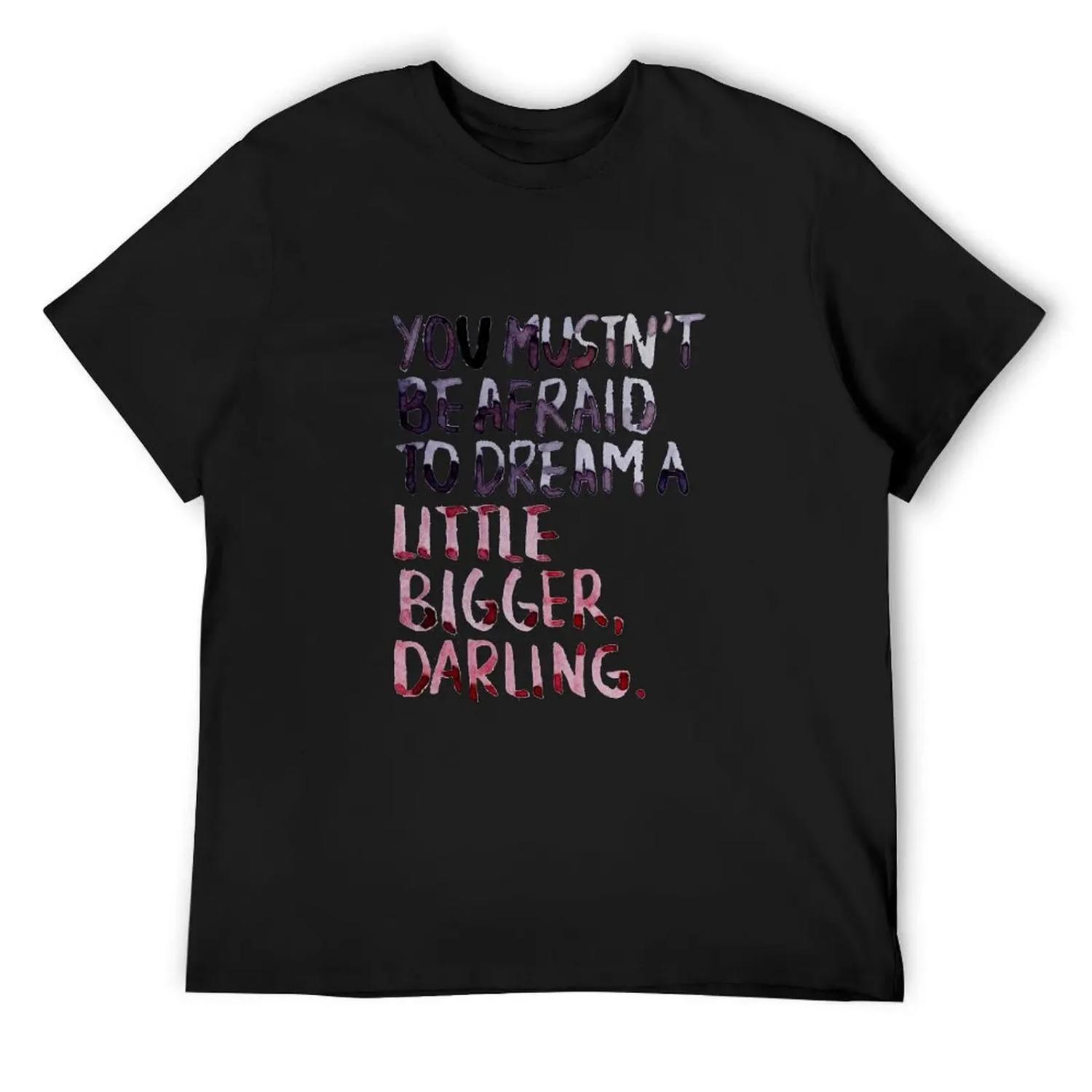 Inception_ Dream A Little Bigger T-Shirt sublime summer shirt Blouse custom shirt fruit of the loom mens t shirts S чёрный