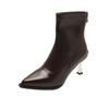 Fashion Autumn Winter Pointed Toe Women High Heel Ankle Boots Street Style Banquet Mordern Short Botas Mujer
