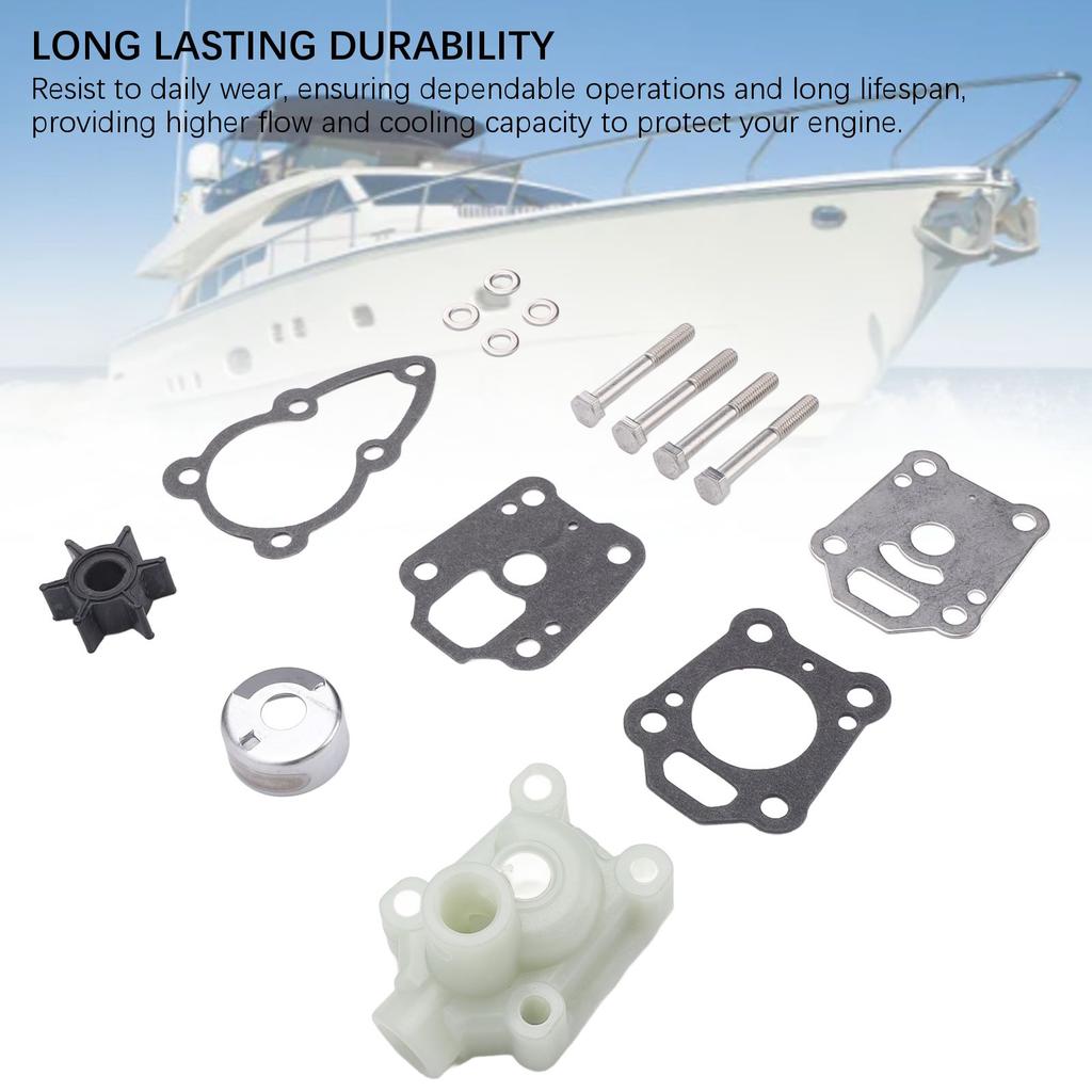 Outboard Water Pump Impeller Repair Kit 369 87322 2 Replacement for Tohatsu 2 Stroke M4C M5B M5BS 4 Stroke MFS4A2 MFS4B