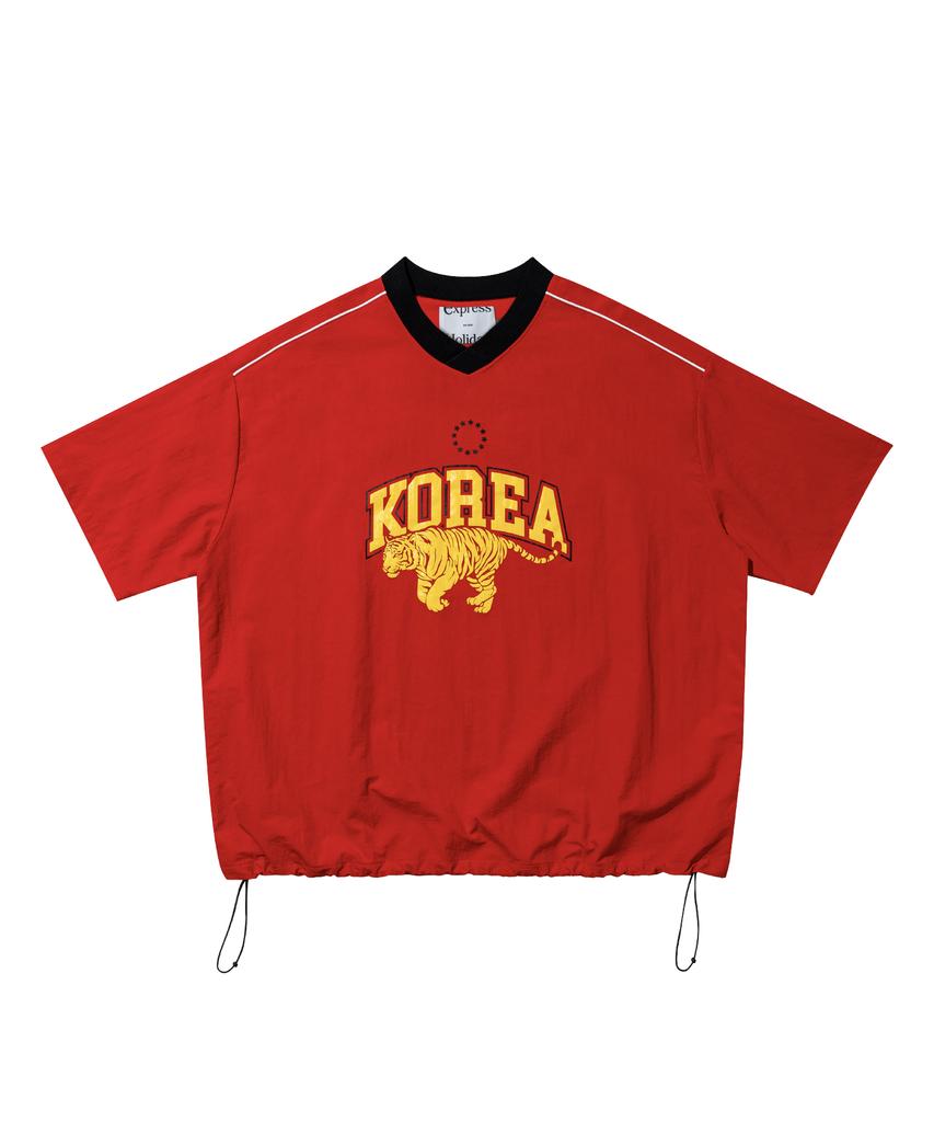 EXPRESSHOLIDAY Authentic Nylon Half T-Shirt_South Korea (Red)