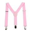 Adult 3-Clip Glossy Clip Solid Color Sling For Men And Women Universal Three-Clip Strap Elastic Elastic Back