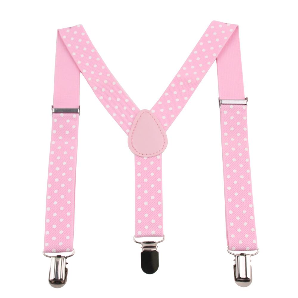 Adult 3-Clip Glossy Clip Solid Color Sling For Men And Women Universal Three-Clip Strap Elastic Elastic Back