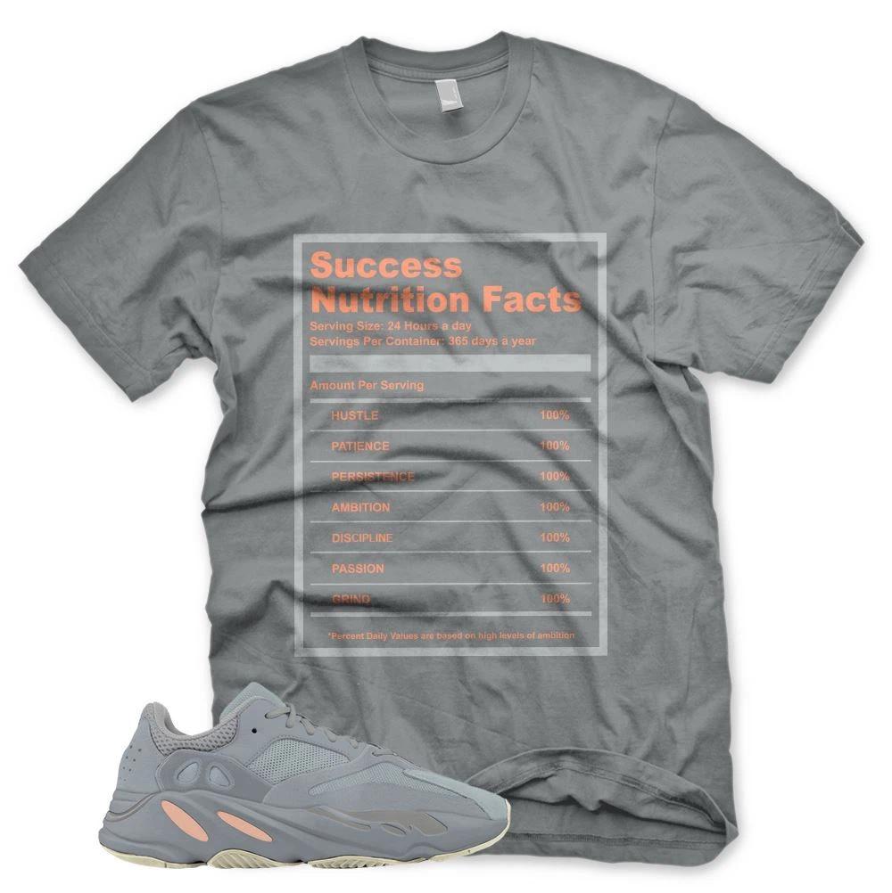 New SUCCESS FACTS T Shirt for Adidas YZ Boost 700 INERTIA Mauve Butter M