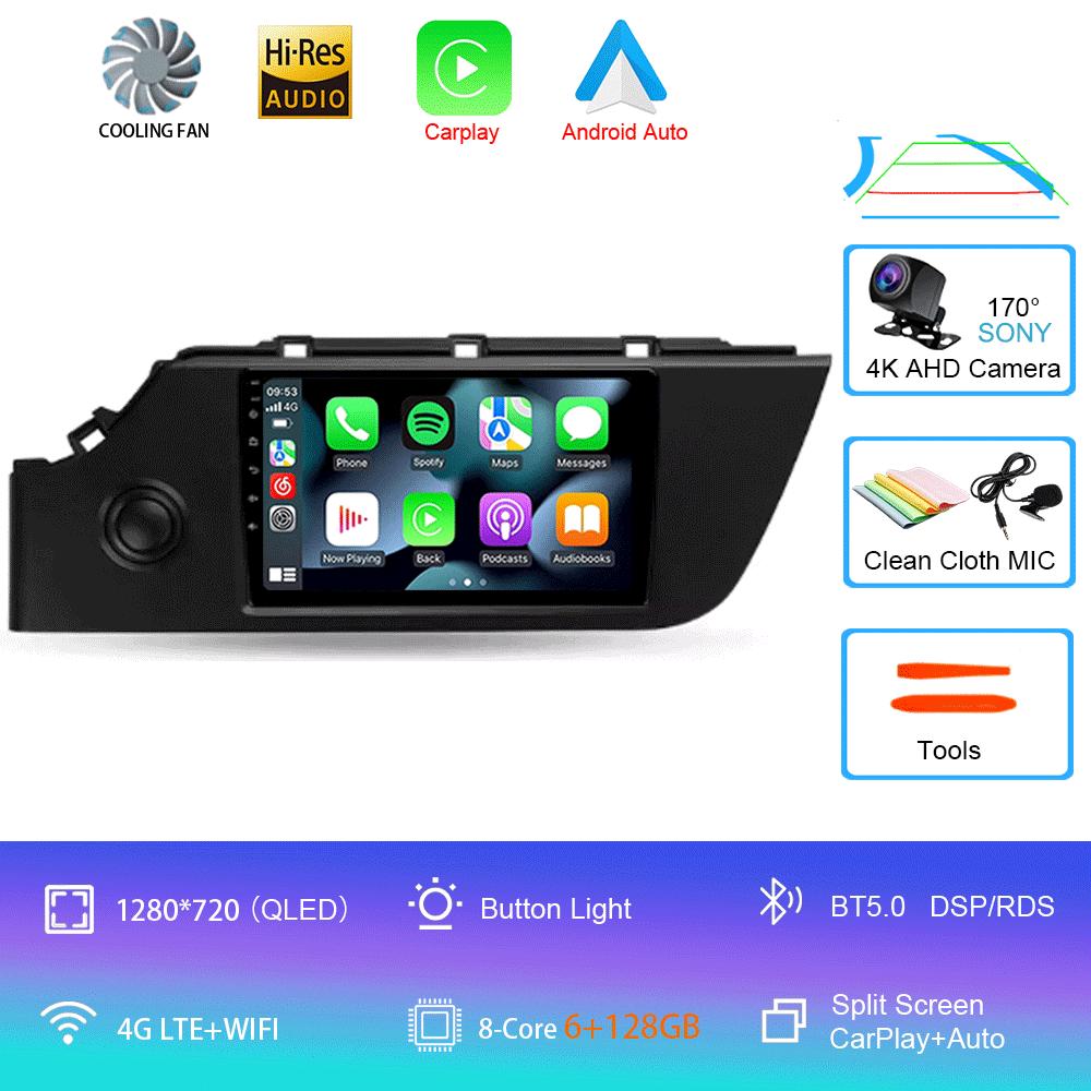 Android 14 Car Radio For Kia RIO 4 2016 - 2020 Multimedia Video Player Navigation Stereo GPS