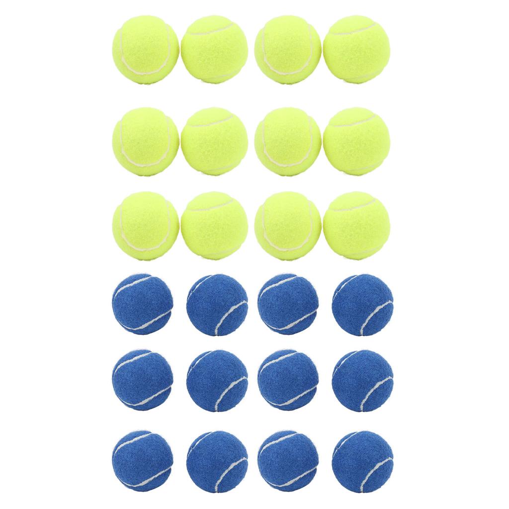 12 Pack Tennis Balls Rubber Felt Pressure Training Tennis Balls Practice Balls with Storage Bag for 