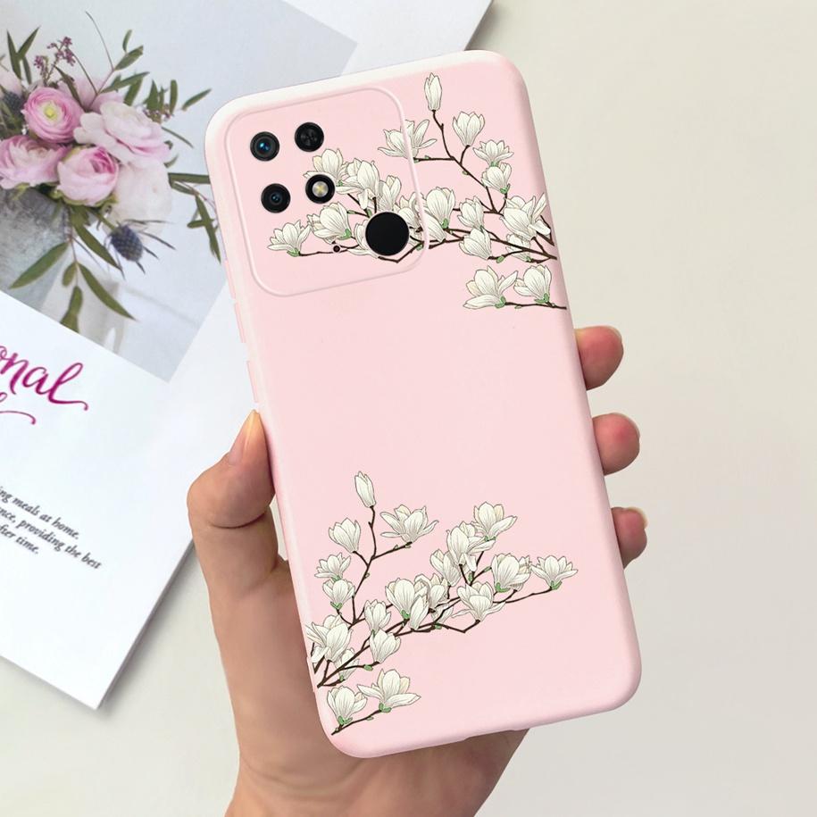 For Redmi 10C Case For Xiaomi Redmi 10 Power Cover Fashion Flower Slim Soft Silicone Phone Cases For Xiaomi Redmi 10C 10 C Funda