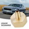 Part Bottle Adapter Accessories 1/4SAE G3/4 Brass Gold Car Conditioner Adapter For R134A Bottle Adapter Useful High Quality