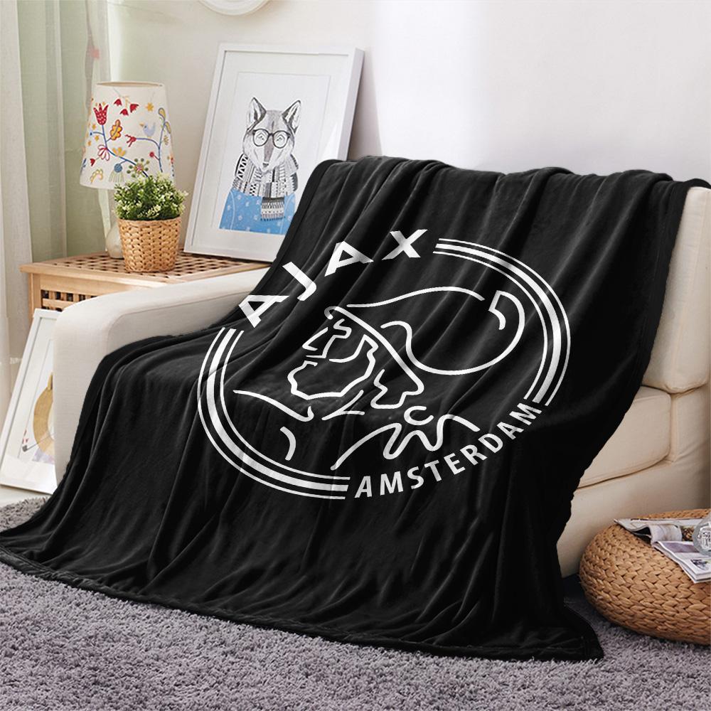 Amsterdamsche Football Club Ajax Flannel Blanket, High quality Comfortable for All Seasons, Home Decor, Warmth and Comfort