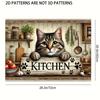 1Pcs Rubber Drying Mat With Cat Print For Coffee Shop Restaurant Kitchen Carpet Tableware Durable Diatom Mud Table Mat Pet Mat Coffeeware