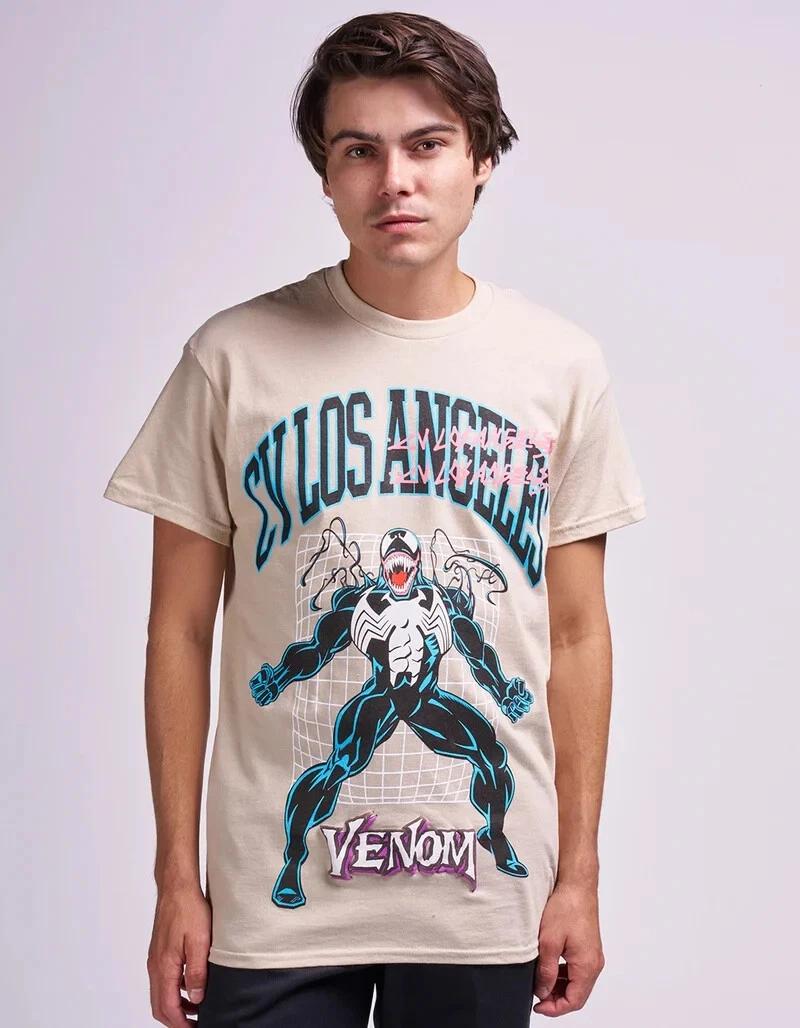 

CVLA x Marvel Mens CV Los Angeles Venom Sand Wash Venom Breakout Shirt New Small XL