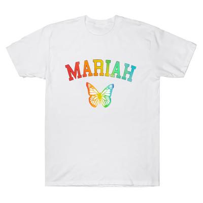 Mariah Carey Unisex Cotton T-shirts Mariah Butterfly Adorable Graphic  T Shirts Female Fashion Trendy 90s Oversized Tops Unisex