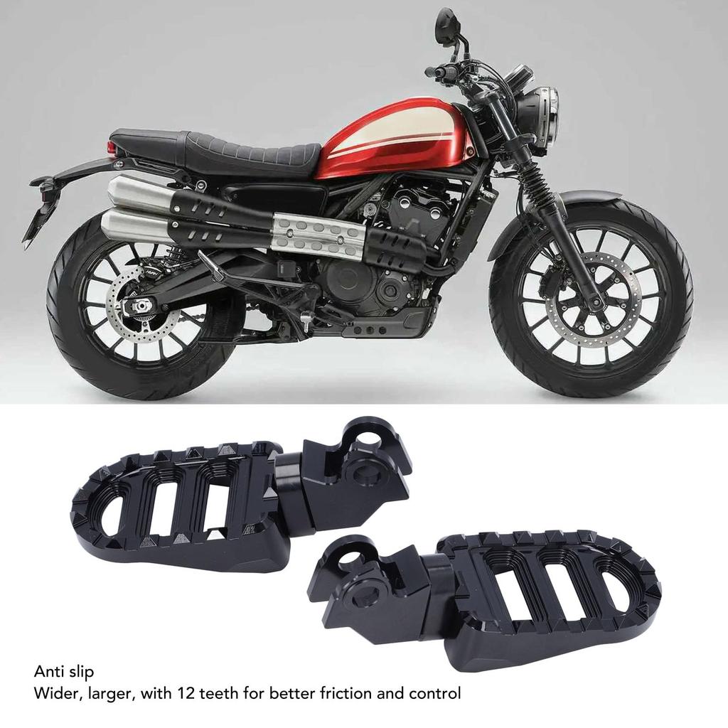 Rutschfeste, höhenverstellbare Fußraste für den Fahrer vorne für Trails 125 Breite Motorradfuß