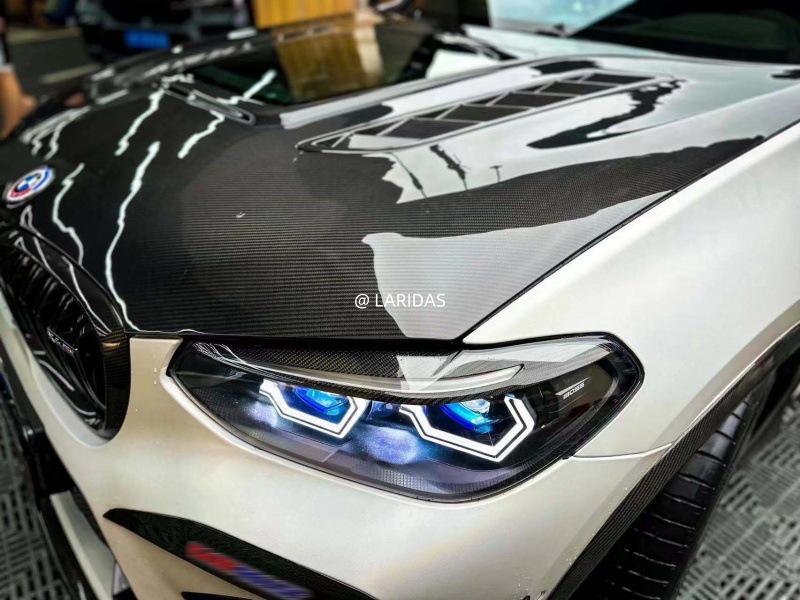 BMW X3M/X4M F97/F98/G01/G02 Carbon Fiber Transparent Engine Hood Cover