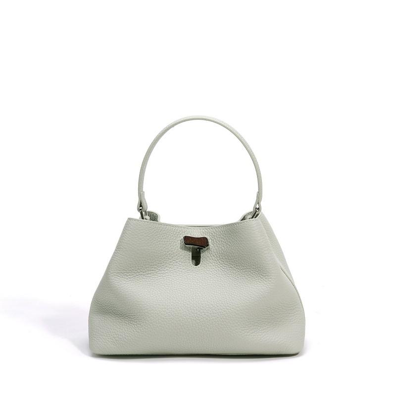 2026 Bag Leather Portable Bucket High-end Commuting Shoulder Niche Fashionable Exquisite Cross-body
