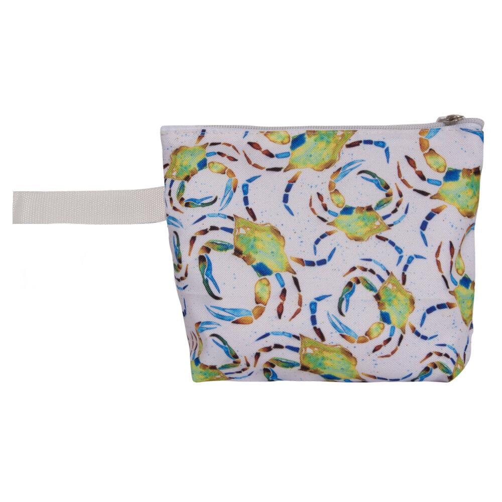 AnemosS Crab Patterned Multi Color Makeup Bag