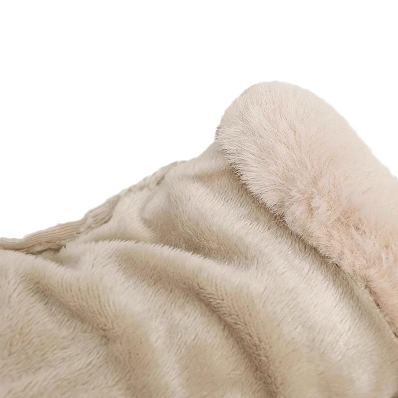 Gloves for Women Winter Warm Cycling and Driving Cold and Windproof Plus Velvet Cute Touch Screen Wool Hand Socks