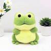 Sitting Frog Plush Toy Green Fluffy Frog Doll Soft Comfortable Animal Sleep Pillow Sofa Decor Stuffed Cushion Girl Birthday Gift