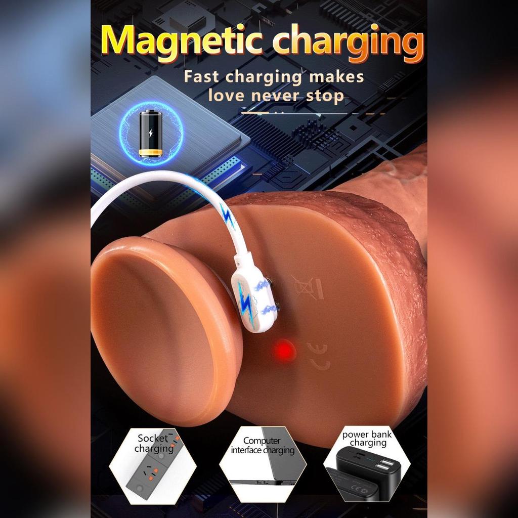 Big Tongue Automatic Expansion Swing Tongue Licking Silicone Penis Dildo Female Heating Vibrator Artificial Penis Adult Sex Toys