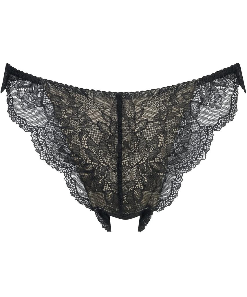 Lesiage 1000 Asame Pair Size Wing/Wacoal Women's T-Back Panties, Series, Length, Panties, PF1002, BL/L