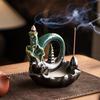 1pc,Ceramic Lotus The Moon Pagoda Backflow Waterfall Incense Burner Incense Stick Holder Home Ornament Decor -Without Incense