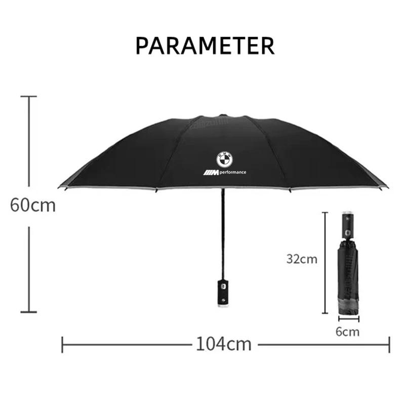 Samochodowy LED Wiatroszczelny Składany Parasol Przeciwsłoneczny Dla BMW M Motorsport X1 X3 X4 X5 E39 E46 E60 E90 F10 F20 F30 G20 G30