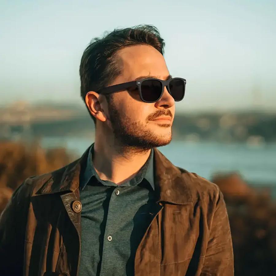 10PCS Casual Black Square Frame Women's Sunglasses for Outdoor Travel, Vacation Party, Wedding Accessories Glasses for Men