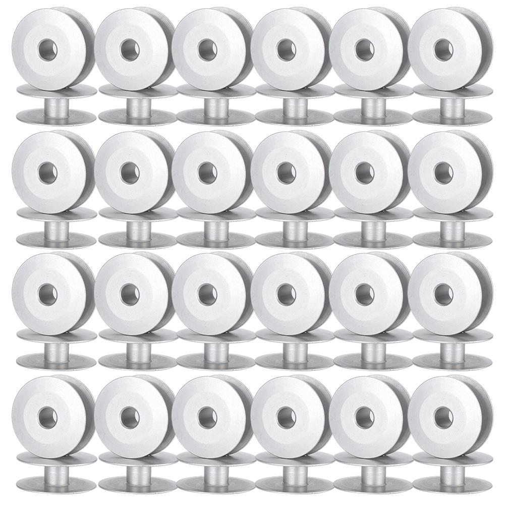 100Pcs Bobbins for DY 65 Walking Foot Industrial Sewing Machine Aluminum Without Holes(6‑5