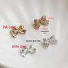 14K Goud Gevuld Zirconium Strik Knoop Afstandhouders Kralen voor DIY Sieraden Ketting Maken