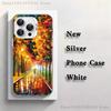 L-Leonid A-Afremov Oil Painting Phone Case iPhone 17,16,15,14,13,12,11,Pro,Max,Plus,Mini,XS,SE Anti Fall White Matte Hard Bumper