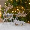 3Pcs Acrylic Christmas Ornament Set DIY Shiny Christmas Tree Decorations Reusable Acrylic Pendants Holiday Hanging Pendant