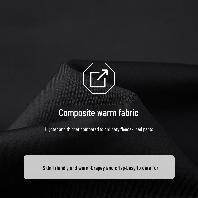 EMZ Erdos Men's Easy-Care Business Casual Warm Trousers