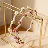 Rose Pearl Headband & Bow Hair Clip - Elegant Floral Ribbon for Bridesmaids & Women's Sweet Style Hair Accessories