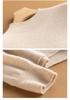 Women's Pure Cashmere Seamless Knit Sweater, Autumn/Winter Half-High Neck, Long Sleeve Base Layer