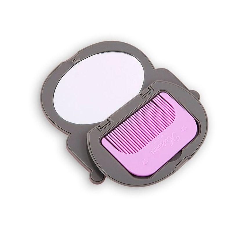 Kokoa - Sanrio Kuromi Face Mirror & Comb Set