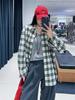Plaid Unisex Wool Blend Loose Shirt - Spring 2026 Women's Casual Base Layer Top