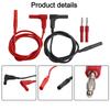 Length 1m 3.3ft Multimeter Test Cables Reliable Test Leads For Multimeter Extension Test Cables Pure Copper Metal