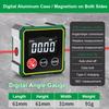 Magnetic Level Angle Gauge with LCD Backlight Protractor Inclinometer Bevel Box for Miter Saw Automobile Test and Repair and Ect