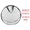 Christmas Wreath Storage Bag Transparent with Handles Dual Zipper PVC Organizer