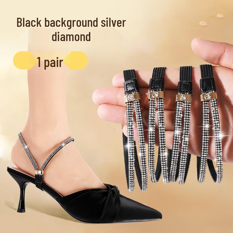 New Lace-Up High-Heeled Sandals with Adjustable Heel Straps for Anti-Slip Comfort, No Installation, Lightweight Luxury.